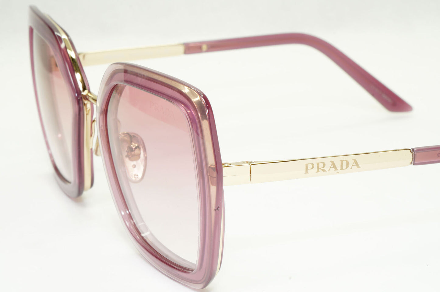 Prada Sunglasses Lilac Gold Buganville Opal Square PR53YS SPR 53Y 05Y-02O