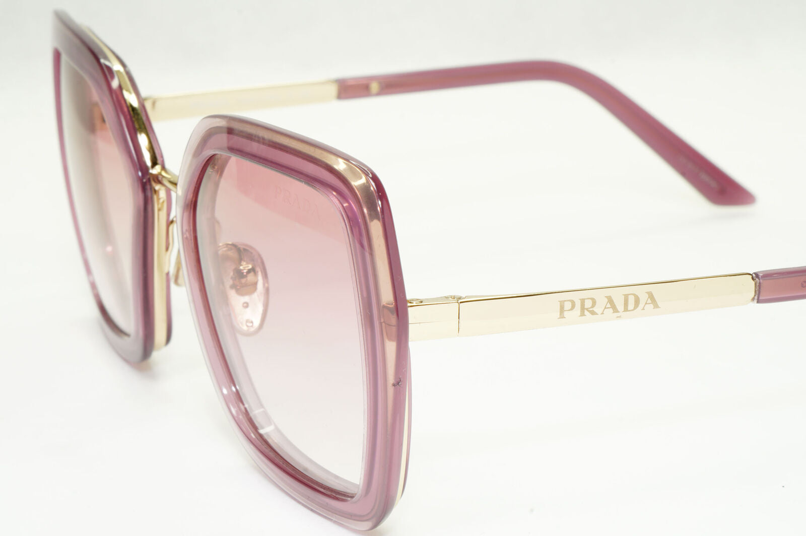 Prada Sunglasses Lilac Gold Buganville Opal Square PR53YS SPR 53Y 05Y-02O