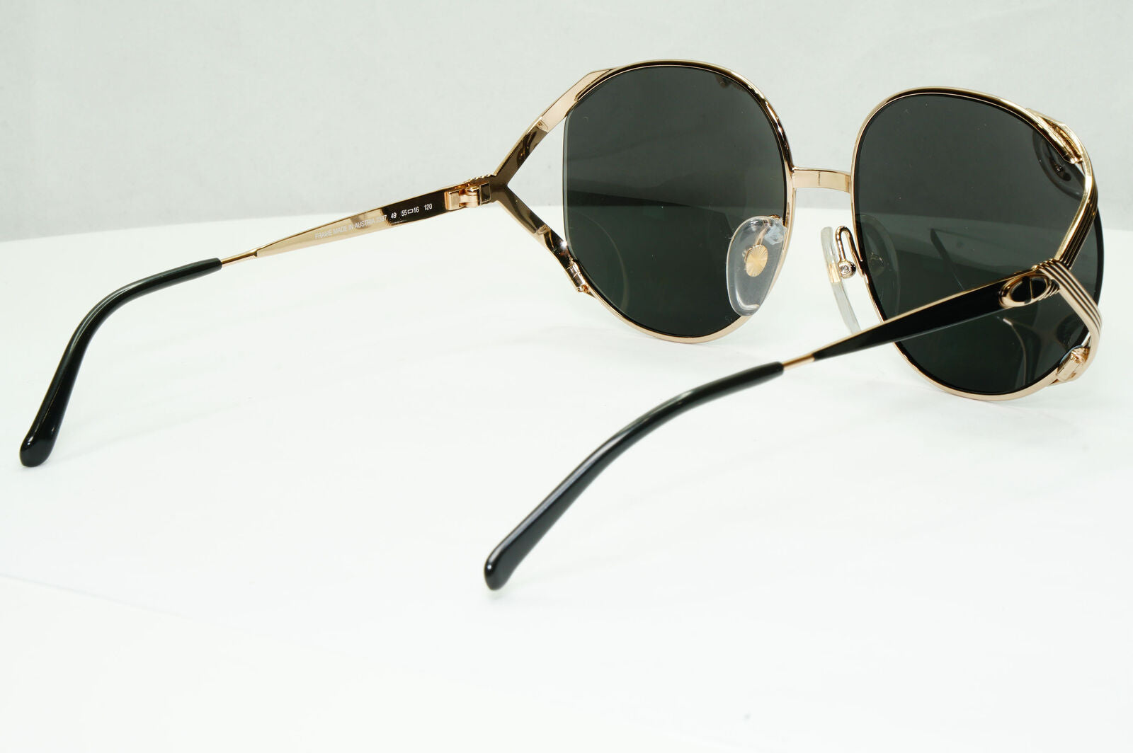 Dior 1990s Vintage Sunglasses Austria Gold Black Retro Square 2387 49 251122