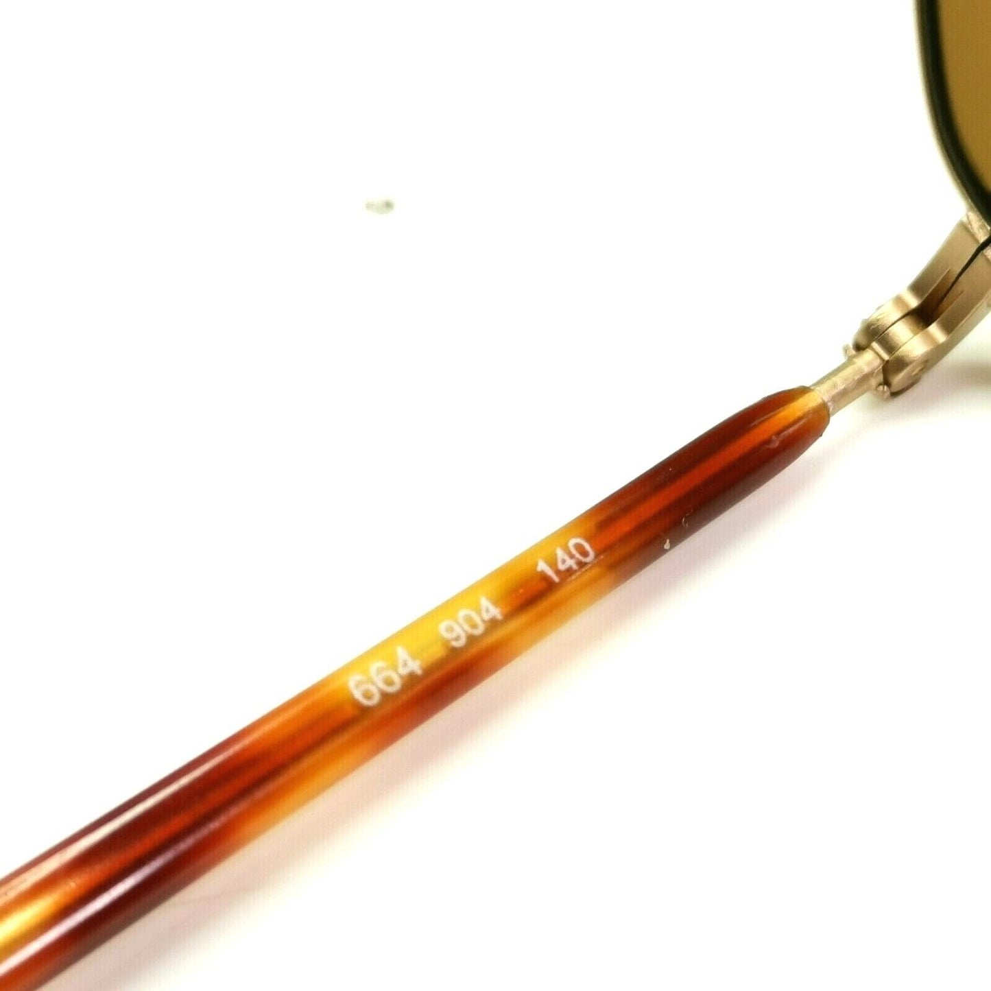 Giorgio Armani 1997 Vintage Sunglasses Gold Brown Octagon Glass Lens 664 904