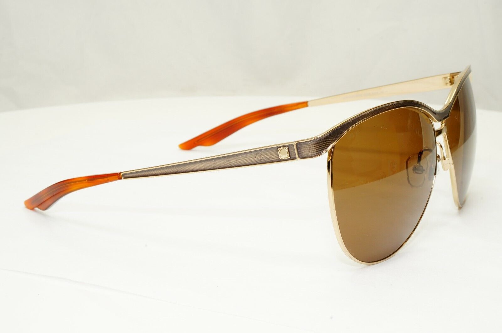 Authentic DIOR Womens Square Designer Sunglasses Gold CINQUANTE I529C 27851