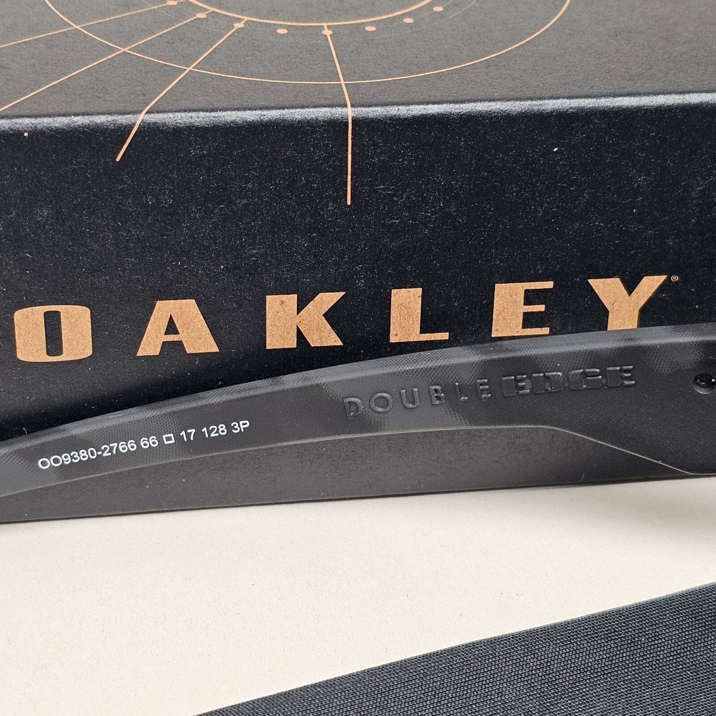 Oakley Sunglasses Polarised Double Edge Black Camo Blue Deep Water OO9380 27