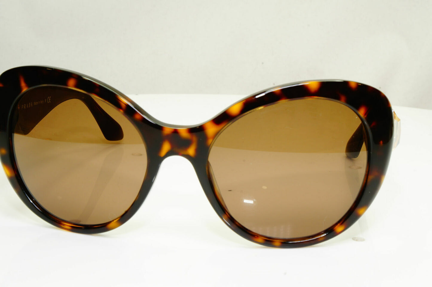 Prada Sunglasses Gem Topaz Brown Tortoise Large Square SPR 26Q 2AU-3DO 30262