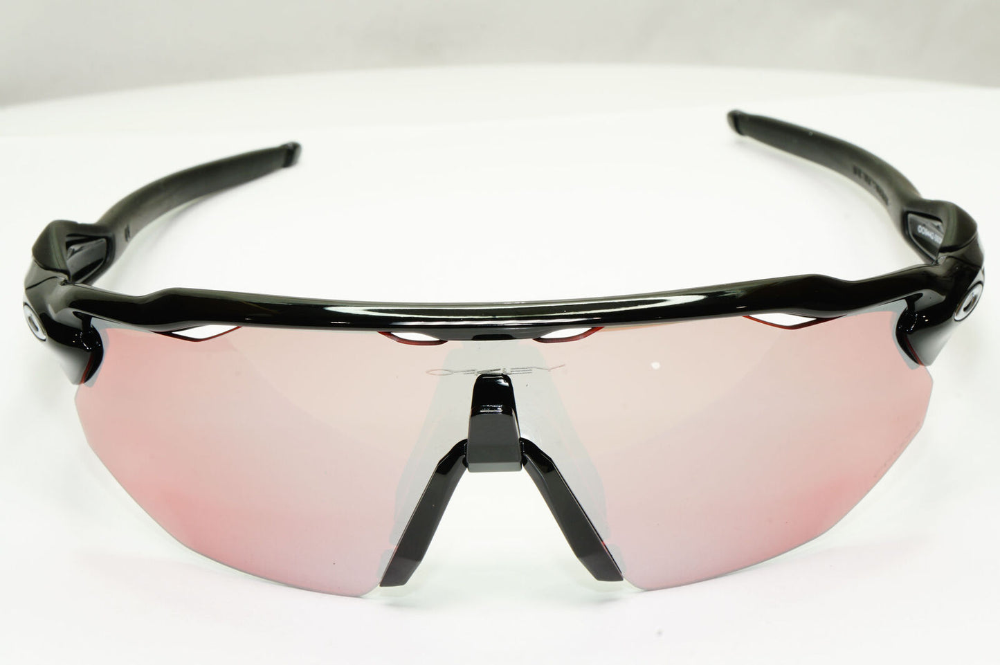Oakley Radar EV Advacer Sunglasses Black Pale Red Mirror Prizm Snow OO 9442 0938
