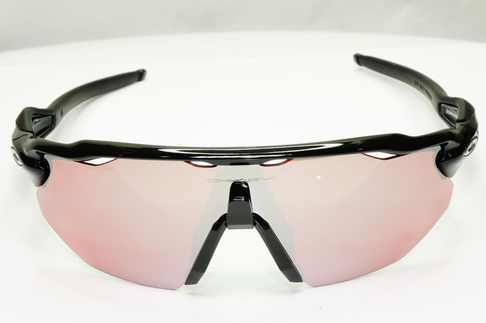 Oakley Radar EV Advacer Sunglasses Black Pale Red Mirror Prizm Snow OO 9442 0938