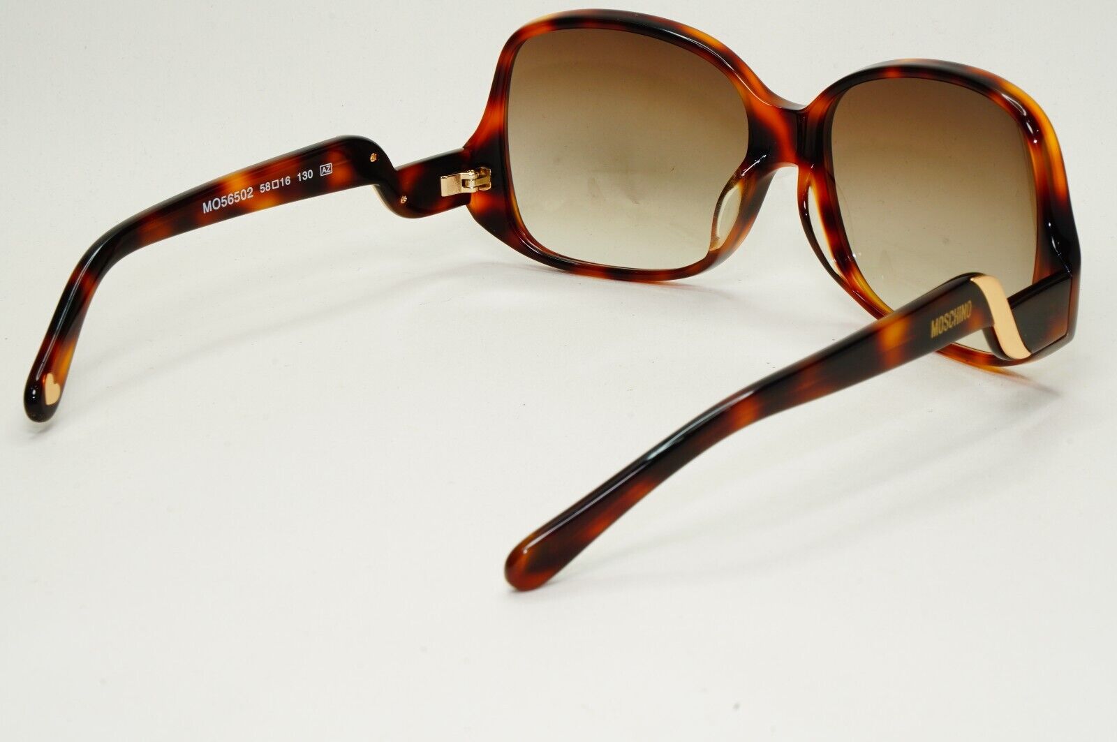Moschino Sunglasses 2005 Vintage Brown Tortoise Square Gradient MO565 02 101124