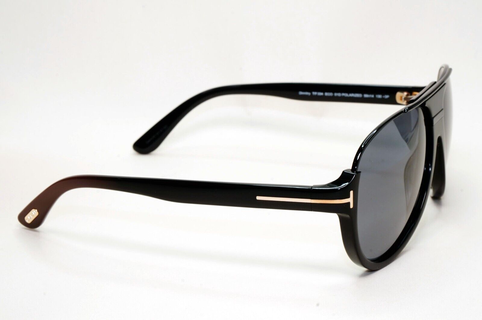 Tom Ford Sunglasses Polarised Black Pilot Gold FT0334 TF 334 Dimitry 01D 59mm
