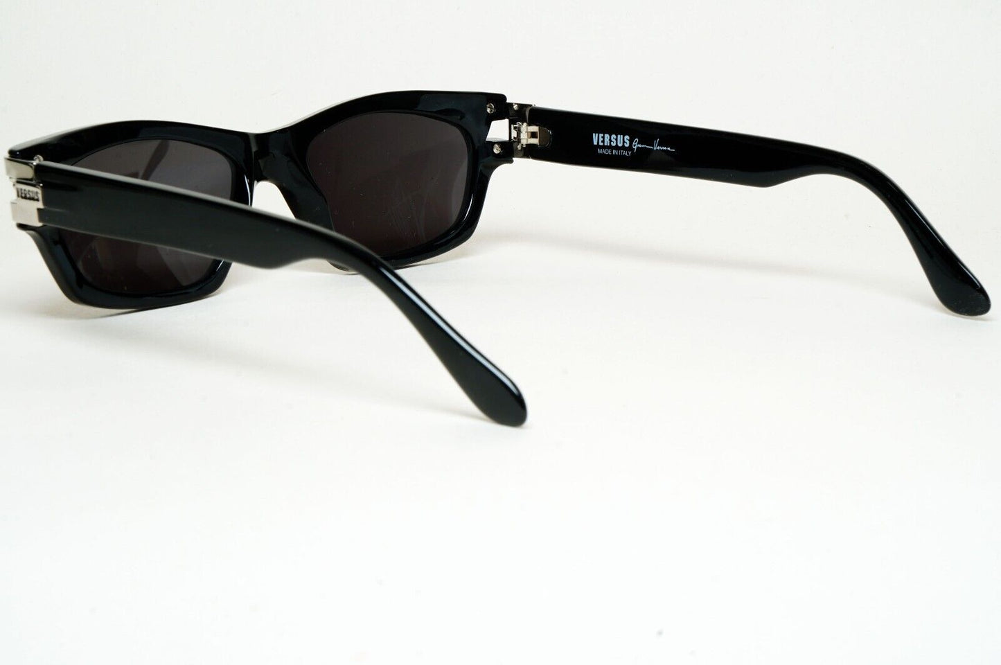 Versus Sunglasses 1996 by Gianni Versace Vintage Black Silver MOD E29 COL 852