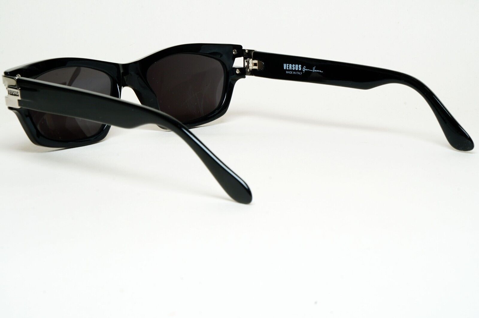 Versus Sunglasses 1996 by Gianni Versace Vintage Black Silver MOD E29 COL 852