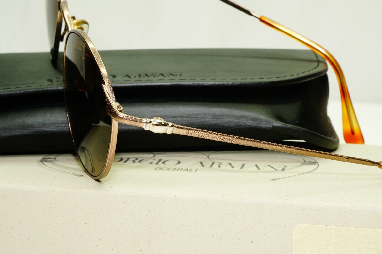 Giorgio Armani 1997 Vintage Retro Sunglasses Bronze Brown Men Women 49mm 132 750