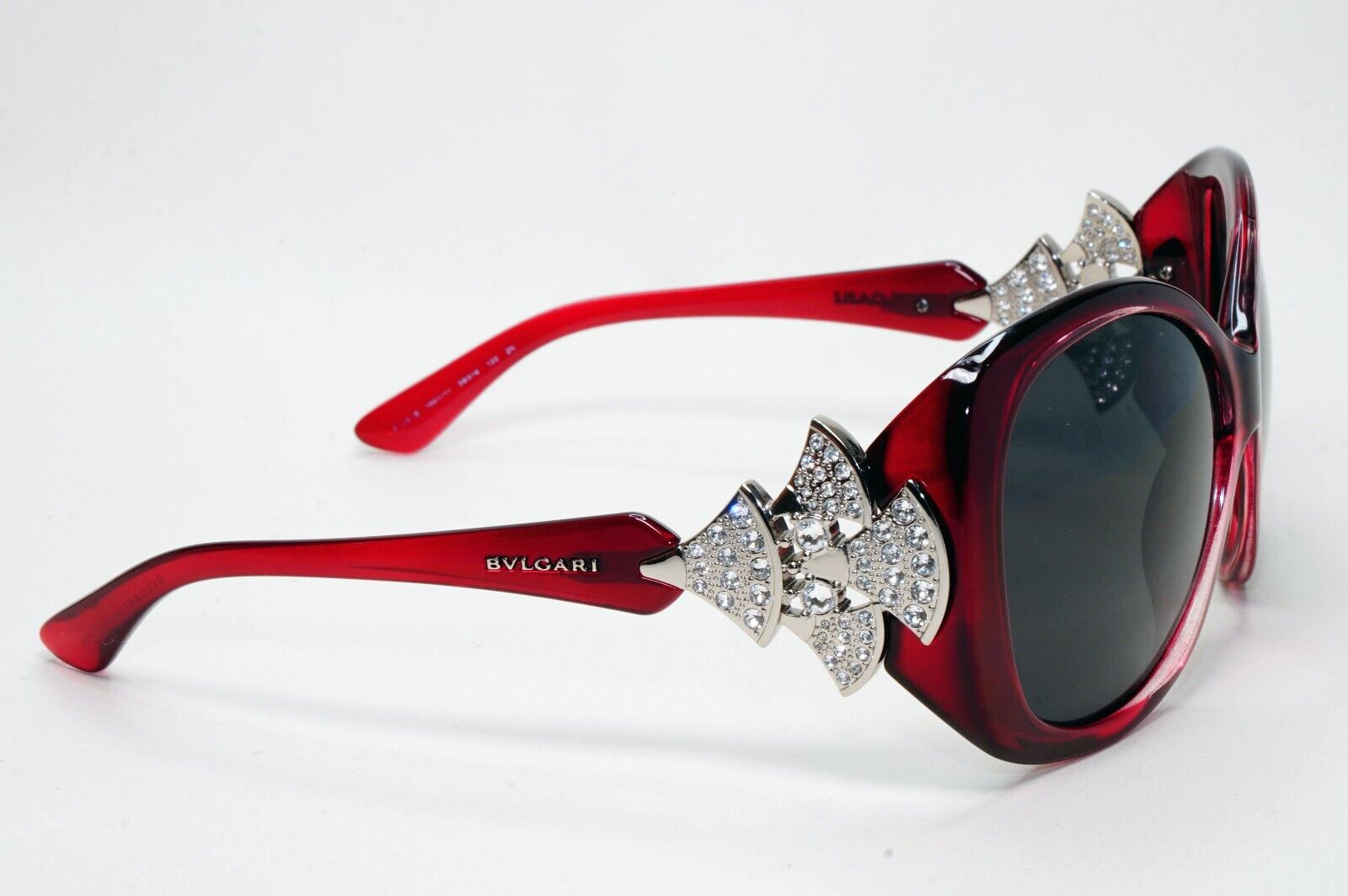 Bvlgari Sunglasses 2015 Dark Red Black Crystal Diamante 8126-B 1001/11 311024
