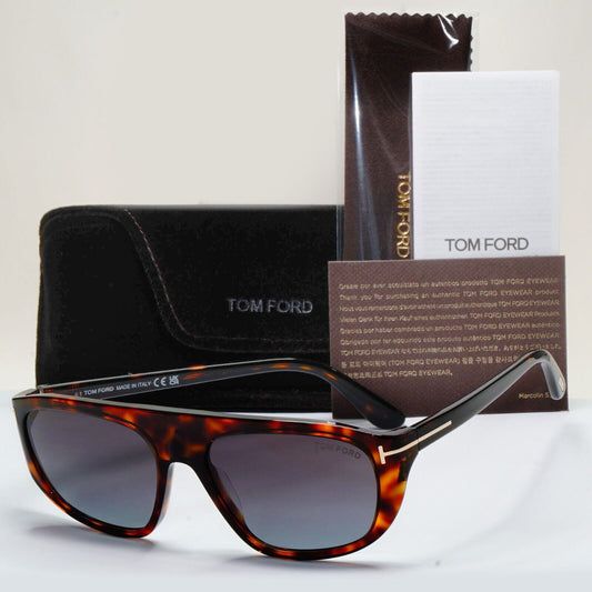 Tom Ford Sunglasses Edward-02 Brown Tortoise Grey Gradient FT1002 TF 1002 52B