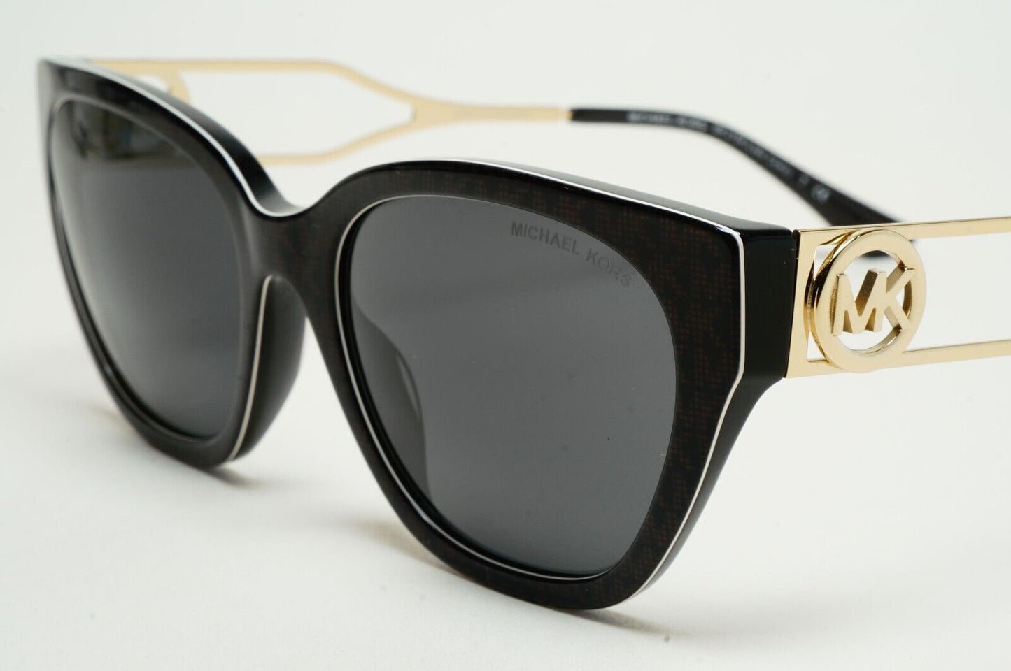 Michael Kors Sunglasses Black Gold Grey MK 2154 Lake Como 3706/87 54mm