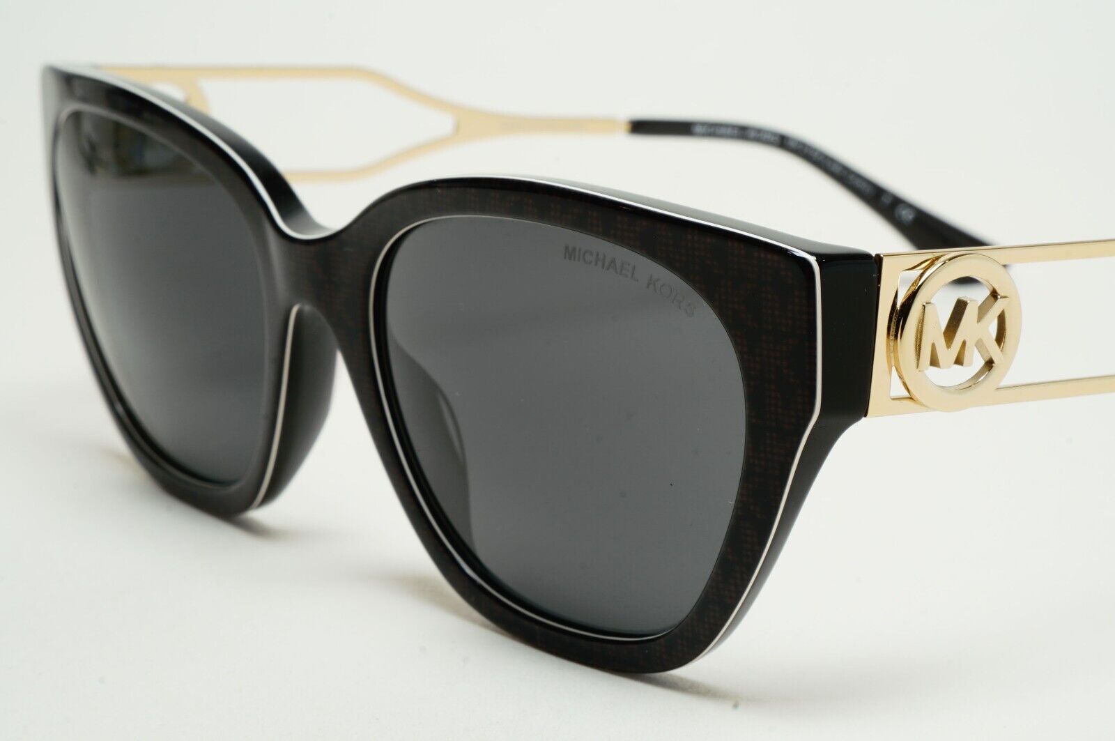 Michael Kors Sunglasses Black Gold Grey MK 2154 Lake Como 3706/87 54mm