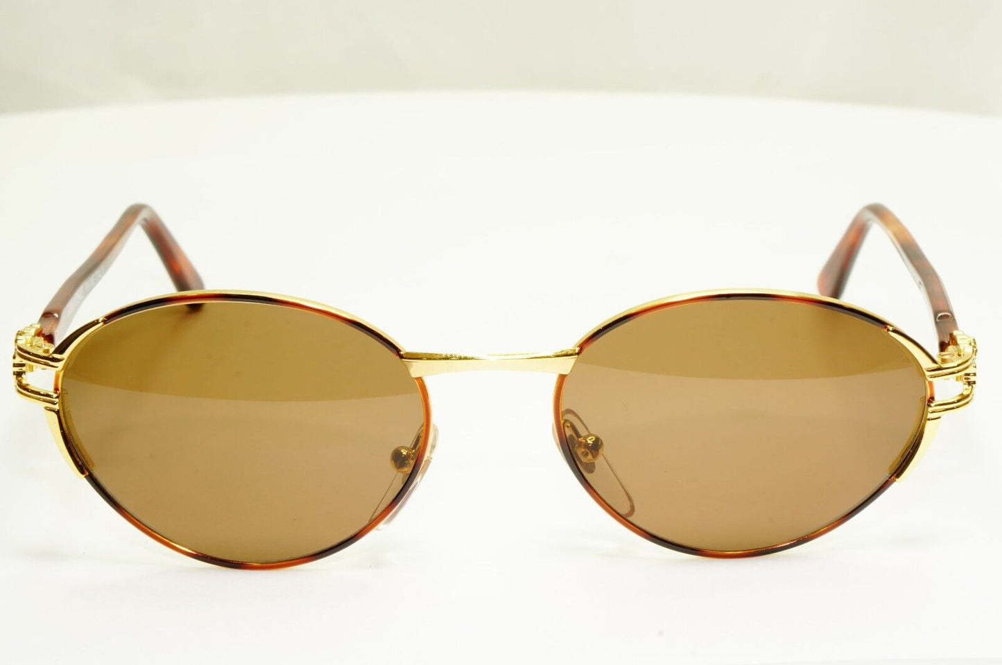 Gianni Versace 1995 Vintage Sunglasses Gold Medusa Brown MOD G23 COL 14L A