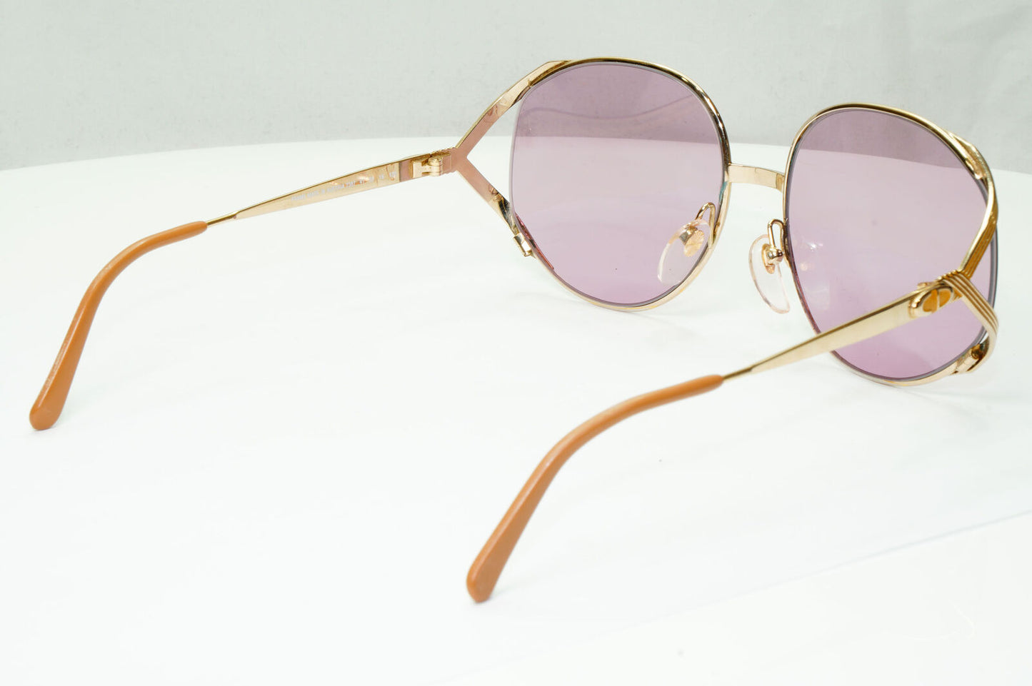 Dior 1990s Vintage Sunglasses Gold Violet Lilac Square Austria 2387 41 261022