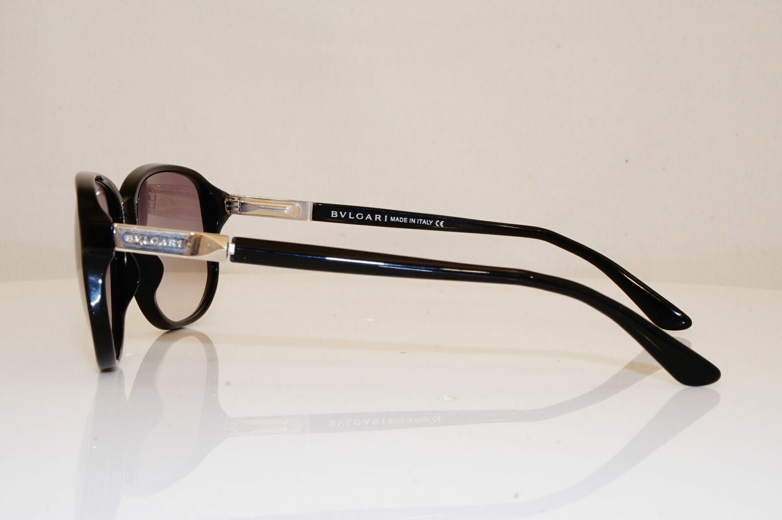 Authentic BVLGARI Mens Womens Diamante Vintage Sunglasses Black 703 501 26211