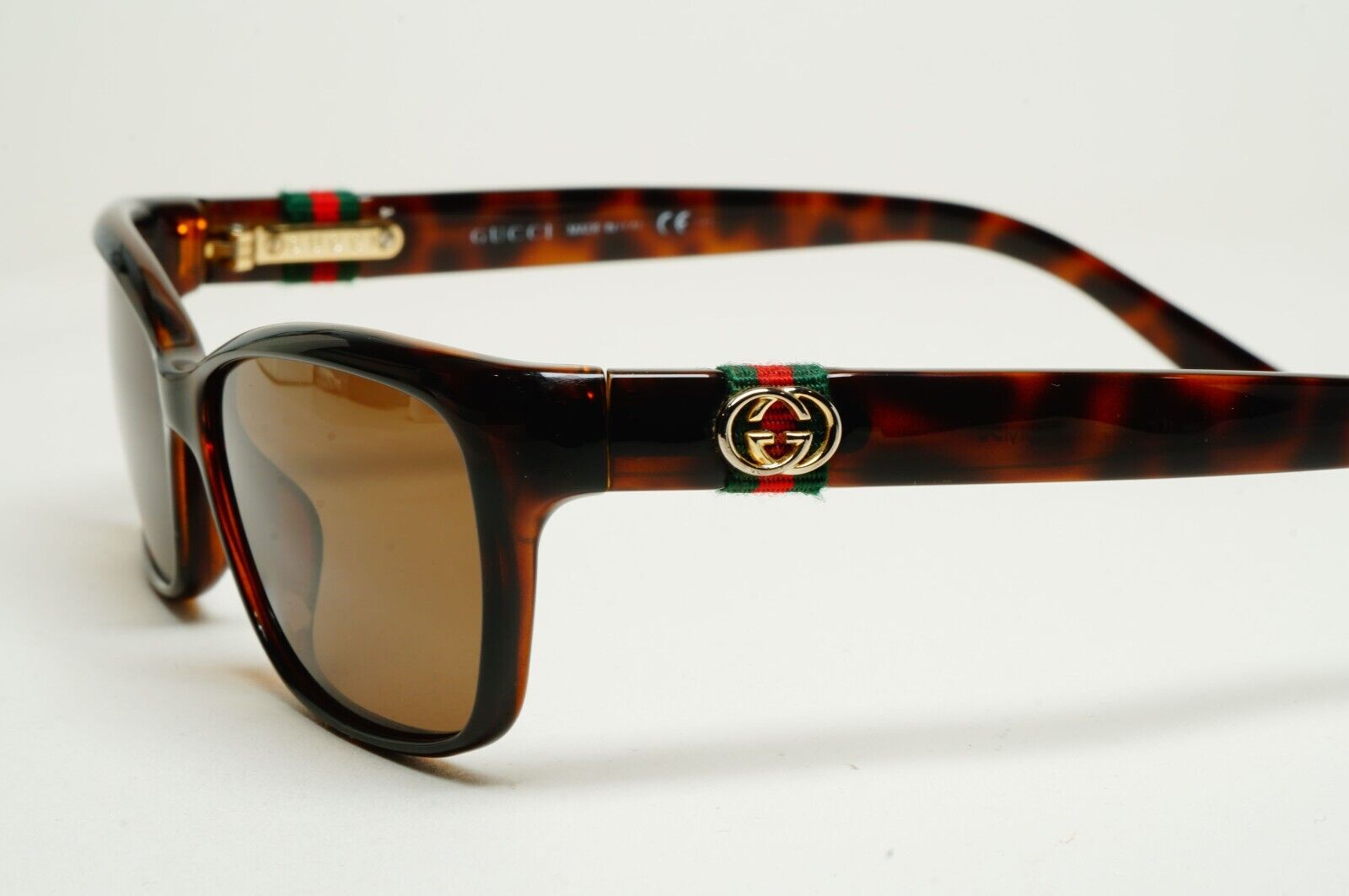Gucci Sunglasses 2012 Vintage Ribbon Brown Tortoise Small GG 3647 DWJ 310125