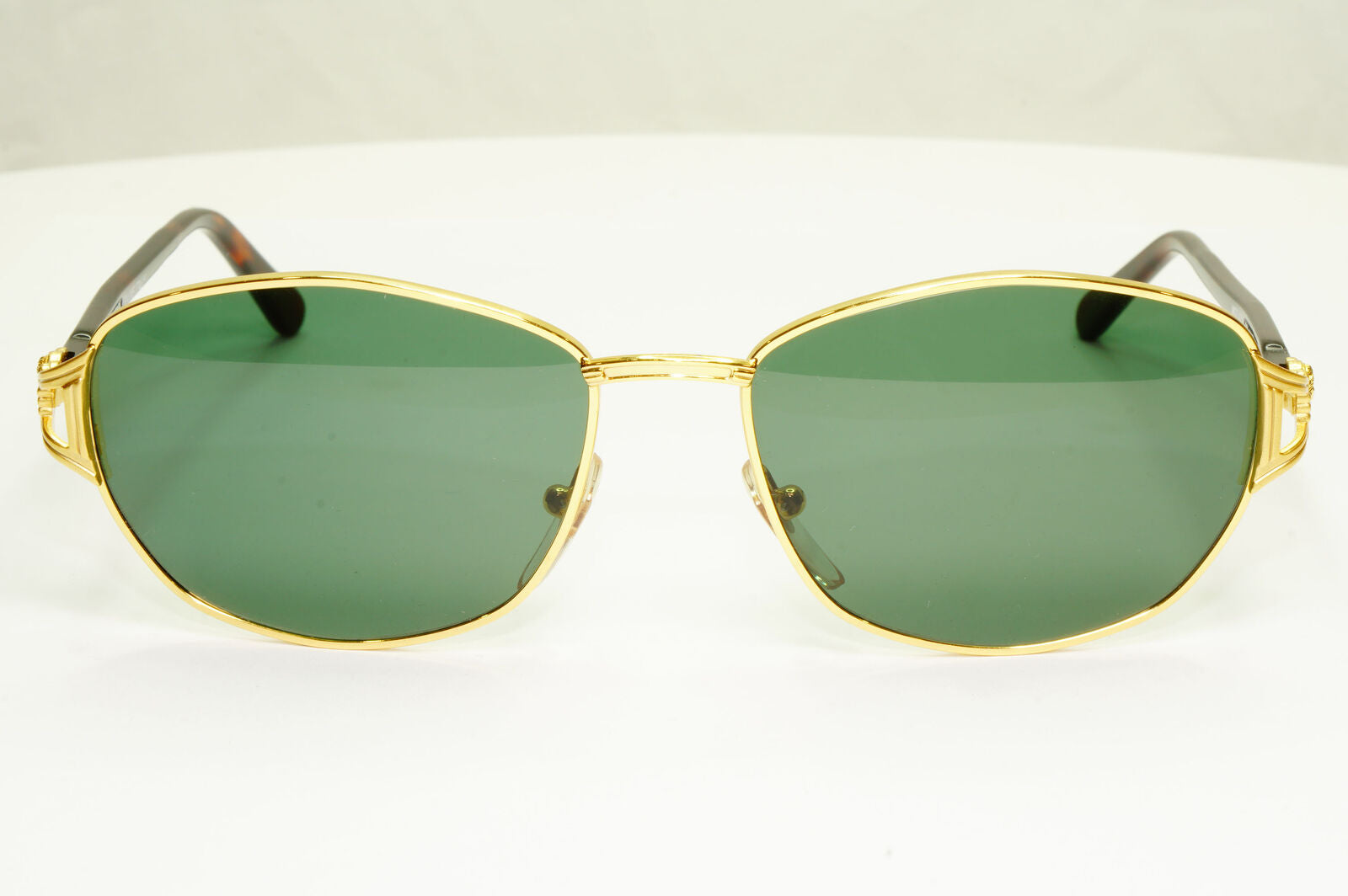 Gianni Versace 1995 Vintage Gold Medusa Green Brown Sunglasses MOD G29 COL 03L