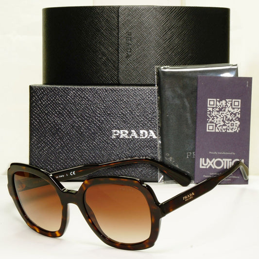 Prada Tortoise Milano Sunglasses Brown Gradient SPR SPR 16U 2AU-6S1 PR16US