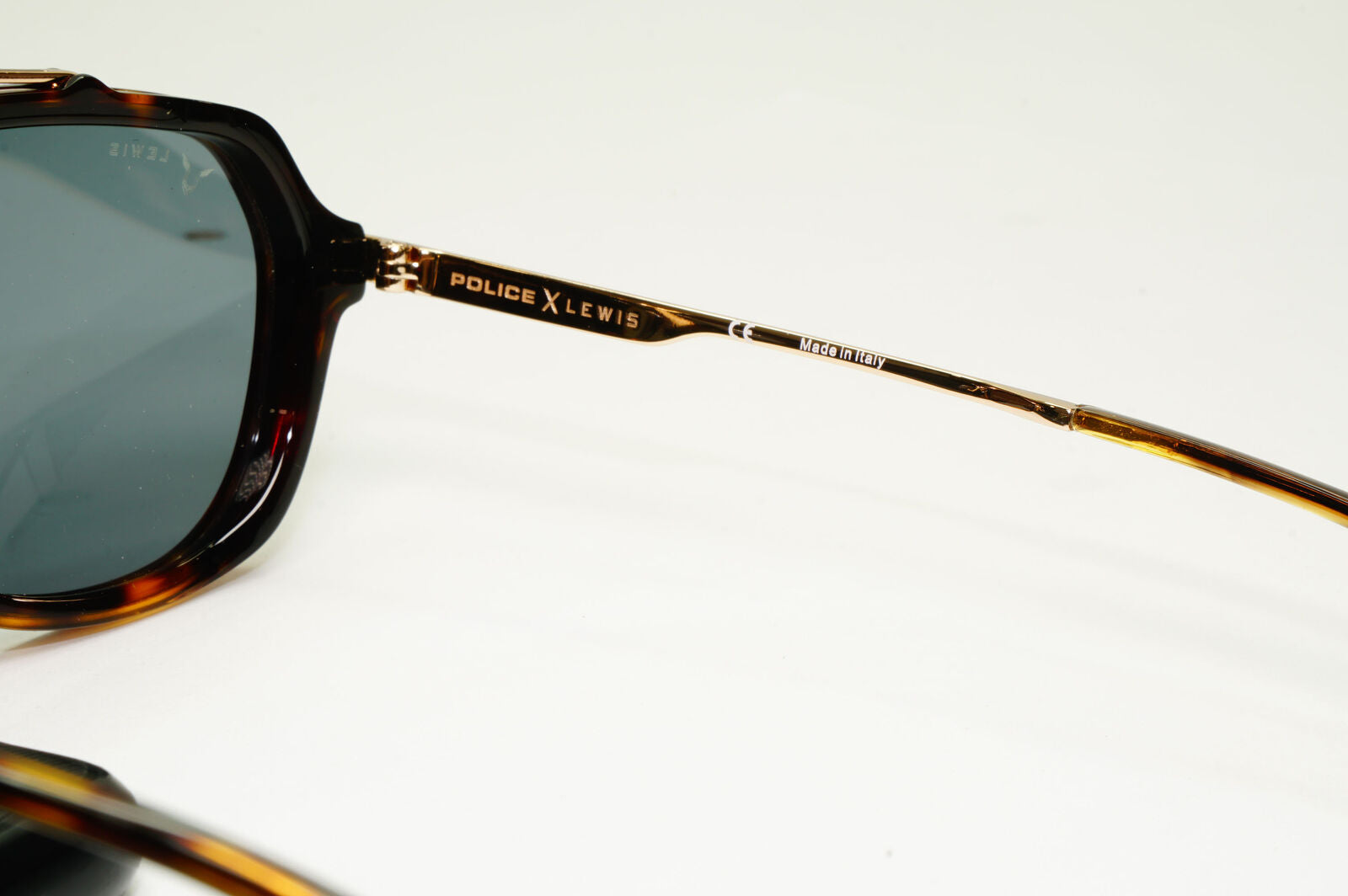 Police Lewis Hamilton F1 Sunglasses Brown Gold Green SPL A26 COL 300Y 54mm