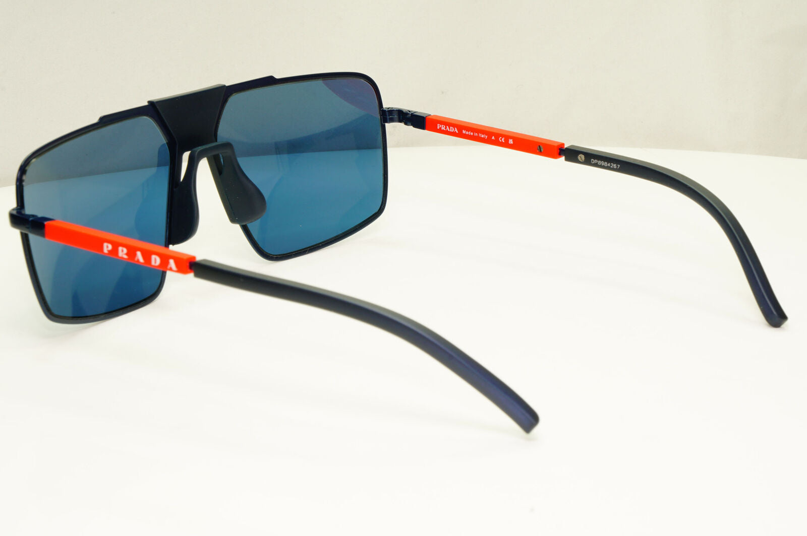 Prada Blue Square Sunglasses Mens Square Red Designer SPS 52X PS52XS 06S-07L