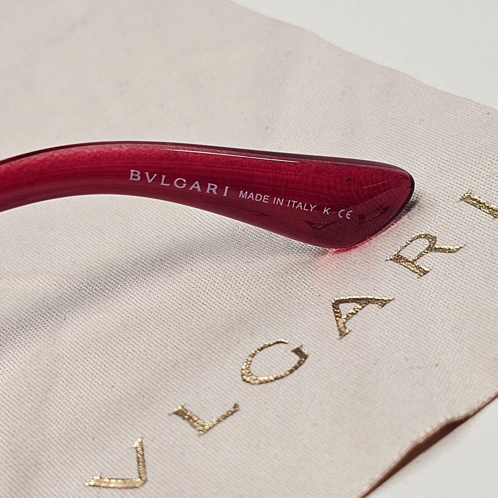 Bvlgari Sunglasses 2015 Dark Red Black Crystal Diamante 8126-B 1001/11 311024