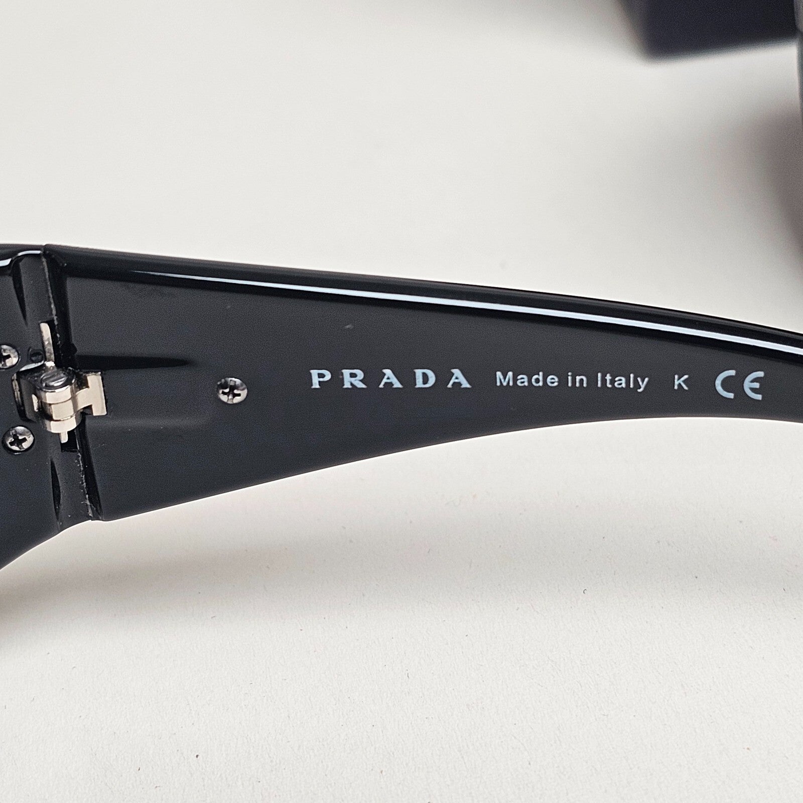 Prada Sunglasses 2012 Black Grey Wrap Shield PR22MS SPR 22M 1AB-3M1 130225