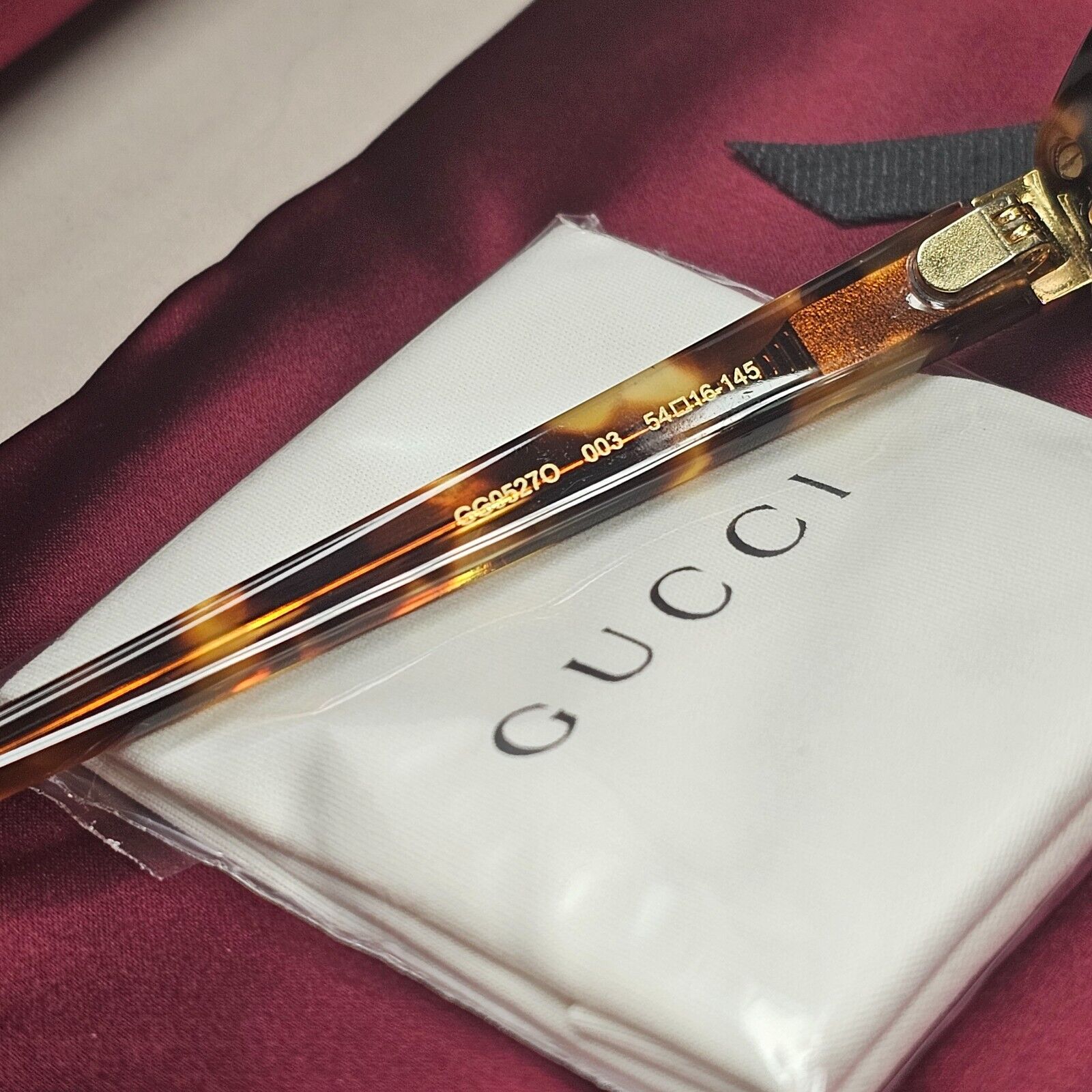 Gucci Sunglasses 2019 Brown Tortoiseshell Green Square GG 0527O 003 54mm 270924
