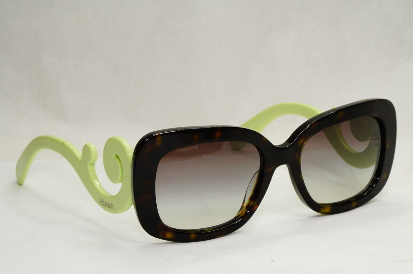 Prada Sunglasses Baroque Swirl Square Brown Green PR27OS SPR 27O QFL-0A7 180324