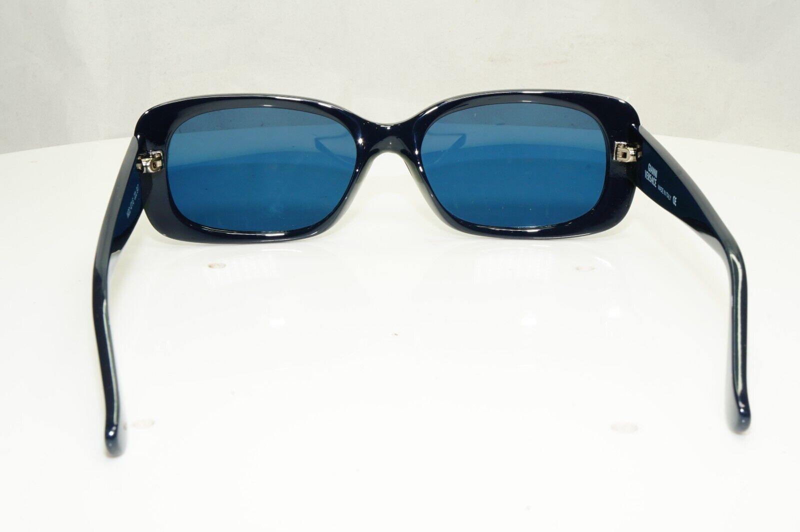 Gianni Versace Sunglasses Vintage 1996 Square Dark Blue MOD 471/G COL 917