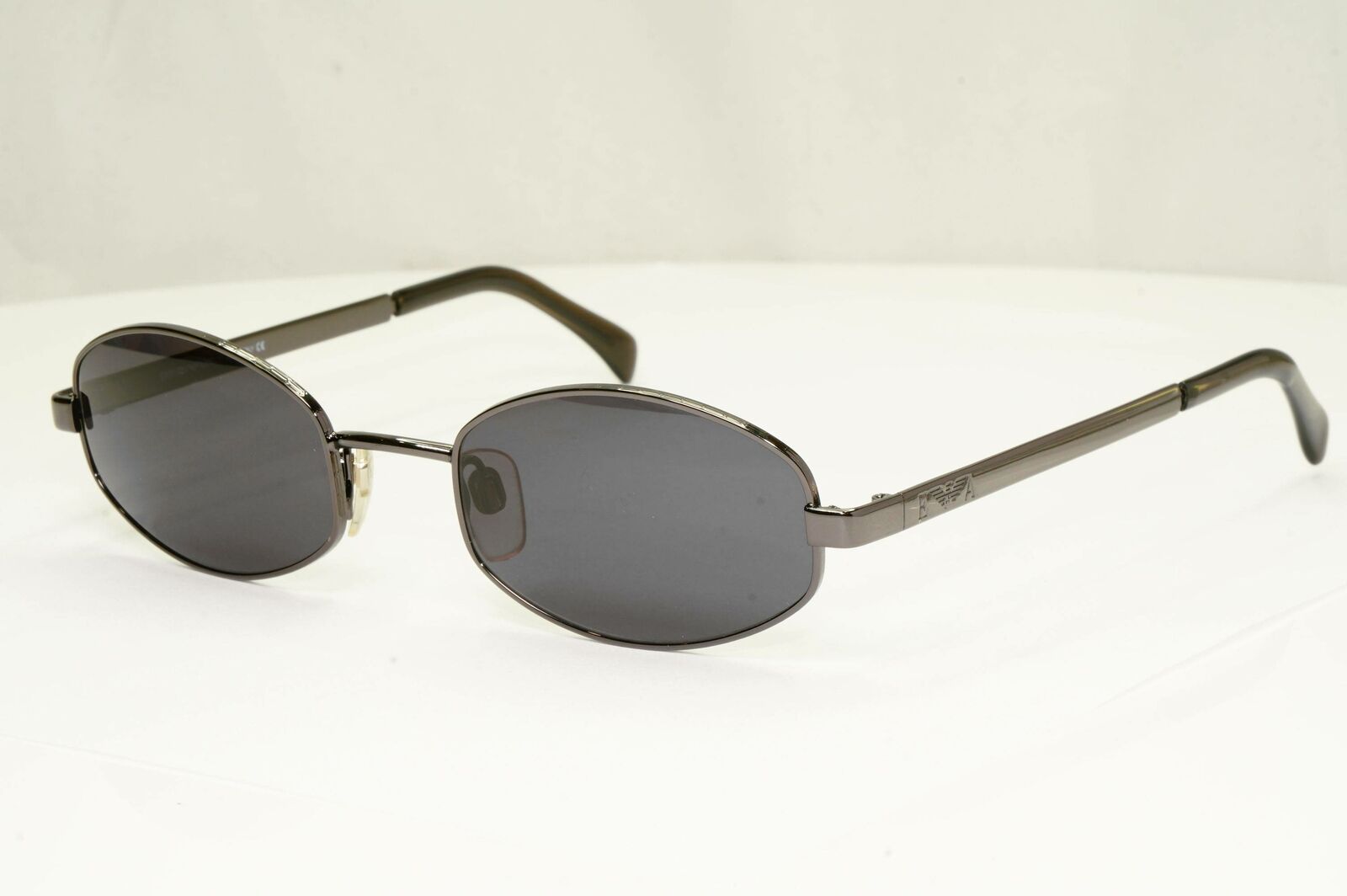 Emporio Armani 1997 Vintage Sunglasses Mens Womens Rectangle Gunmetal 063-S 976