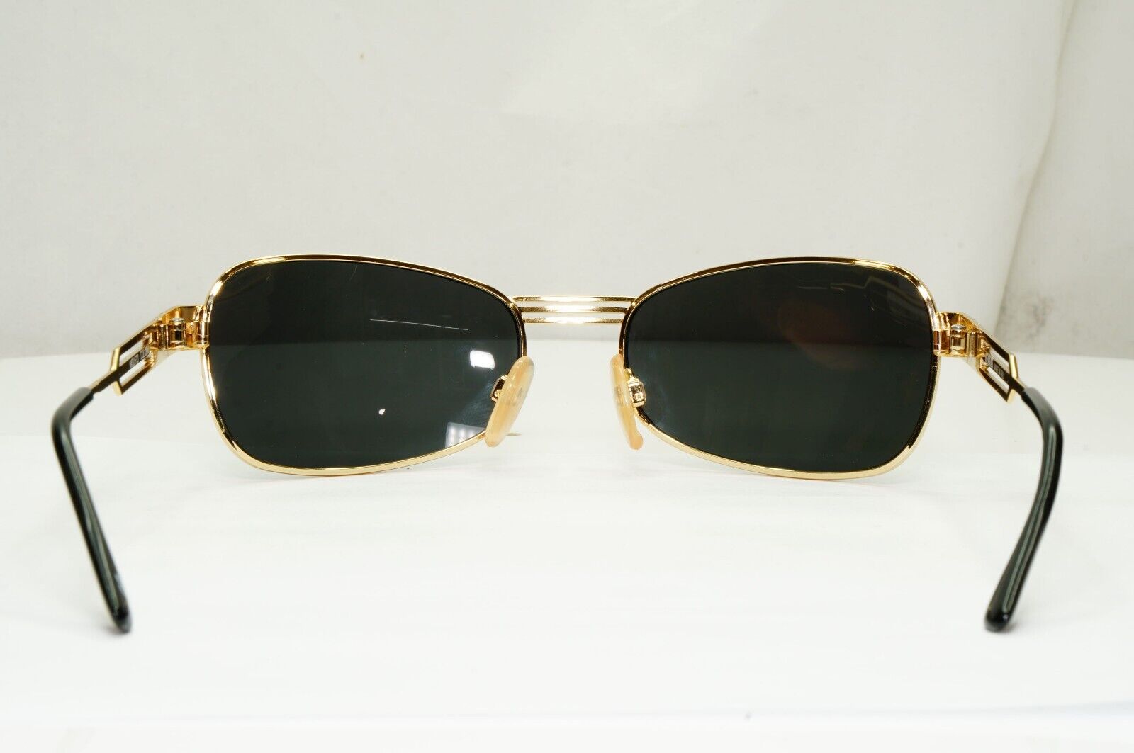 Versus 1996 by Gianni Versace Vintage Gold Black Sunglasses MOD F33 COL 09M