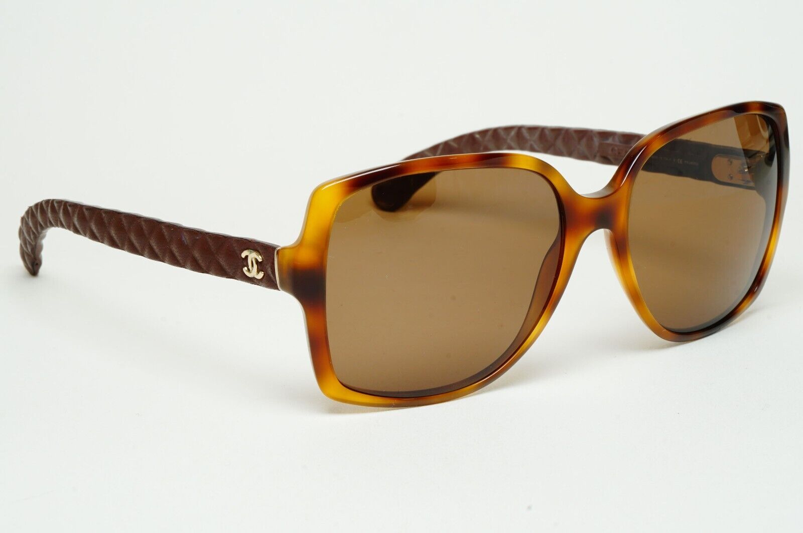Chanel Sunglasses 2013 Vintage Brown Quilted Gold 5289-Q c.1295/S6 220125
