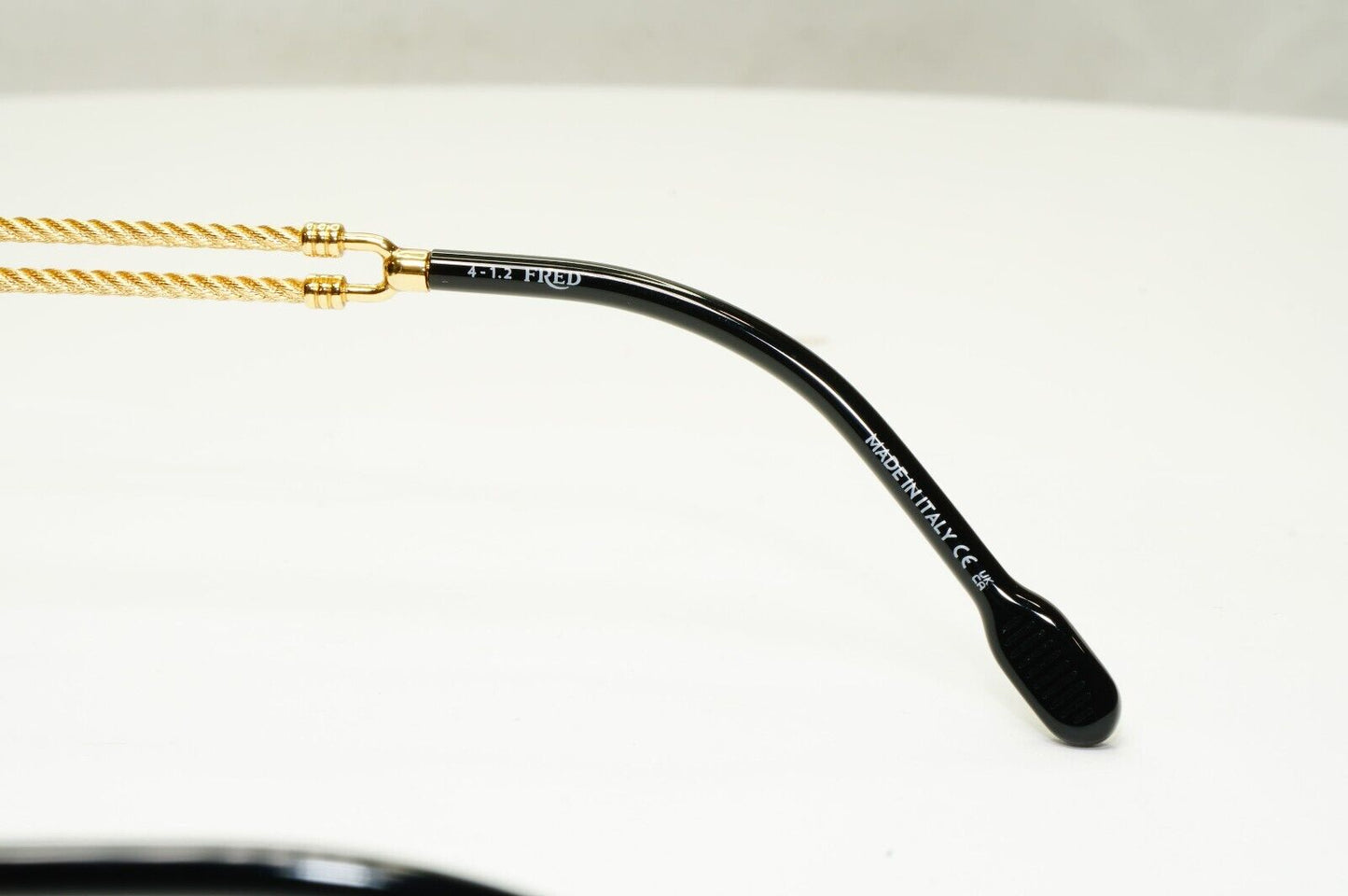 Fred Sunglasses Pilot Gold Black Cable Twist Metal FG40030U 01A Force 10 [A]