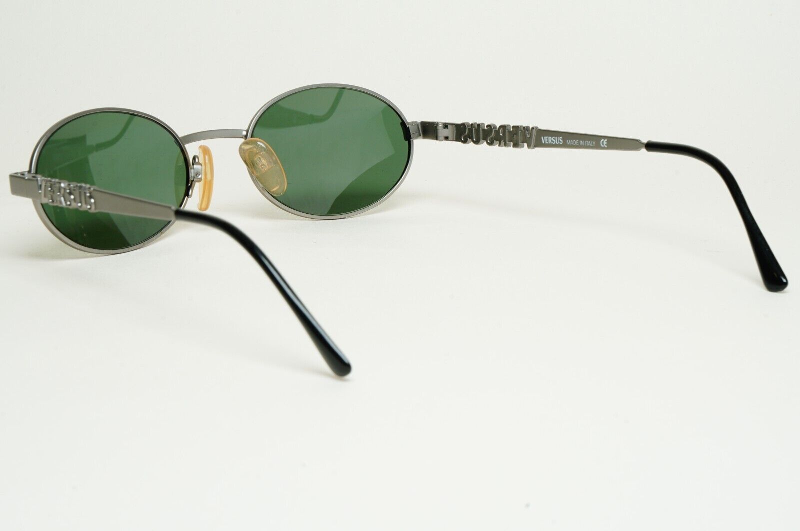 Versus Sunglasses 1996 by Gianni Versace Vintage Gunmetal Green MOD R26 COL 27M