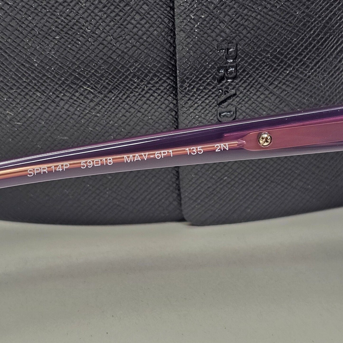 Prada Sunglasses 2013 Vintage Square Violet Brown PR14PS SPR 14P MAV-6P1 050824
