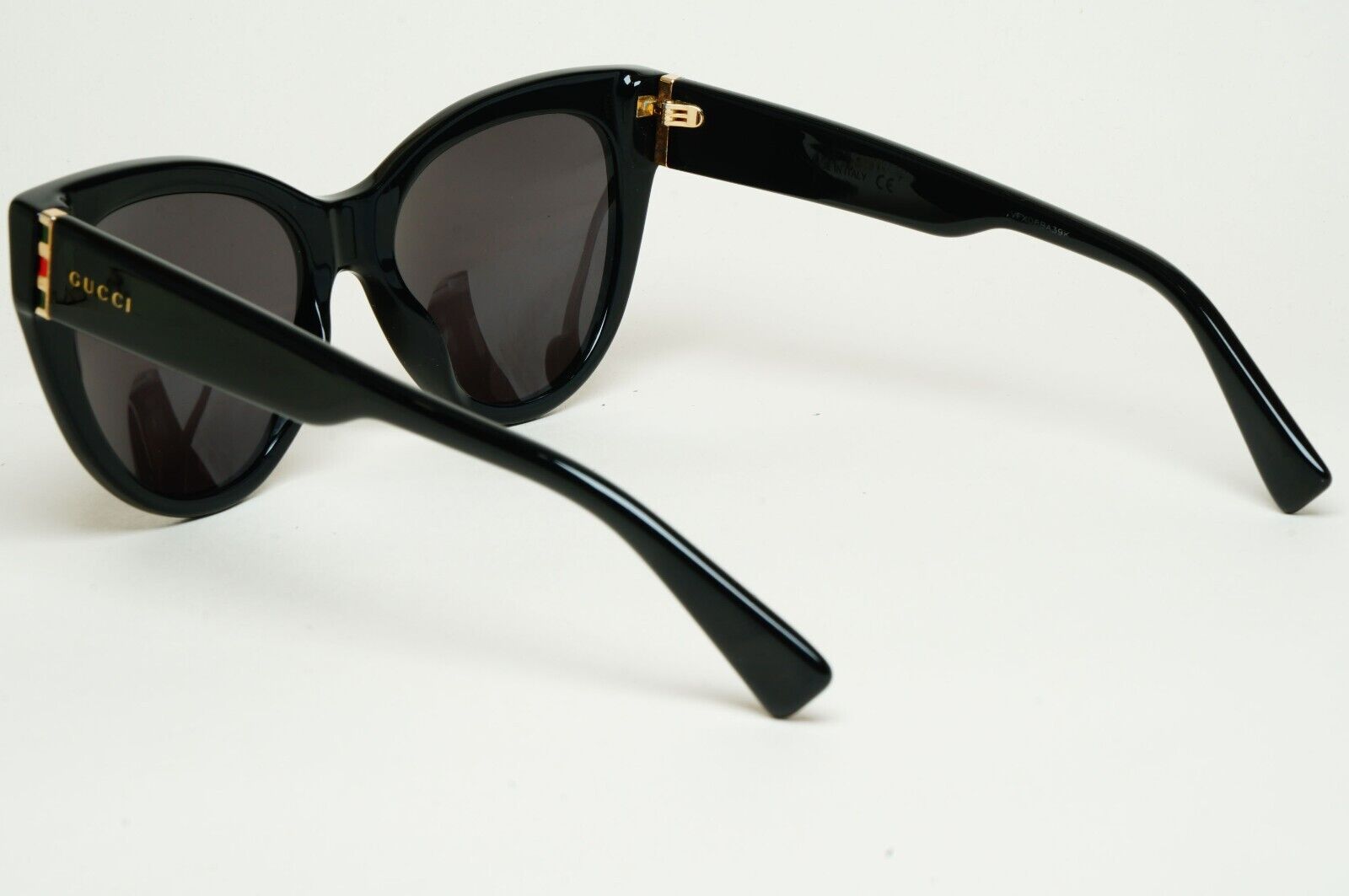 Gucci Sunglasses 2019 Black Cat Eye Square Glossy GG0460S 001 53mm 100225