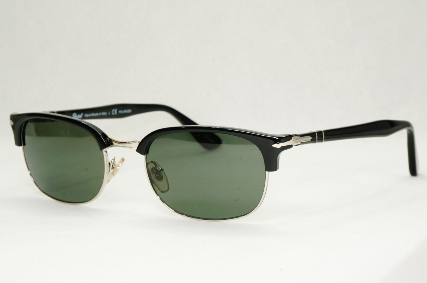 Persol Sunglasses 2015 Black Polarized Rectangle Grey Green 8139-S 95/58 52mm