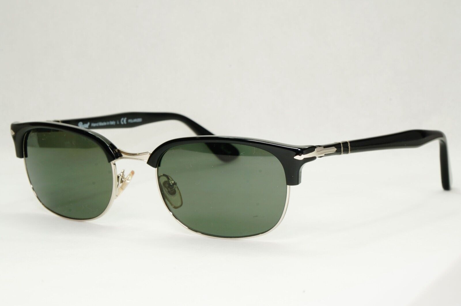 Persol Sunglasses 2015 Black Polarized Rectangle Grey Green 8139-S 95/58 52mm