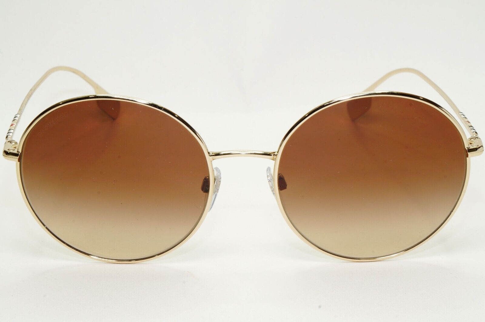 Burberry Sunglasses Round Gold Brown Gradient Metal BE 3132 Pippa 1109/13 58mm