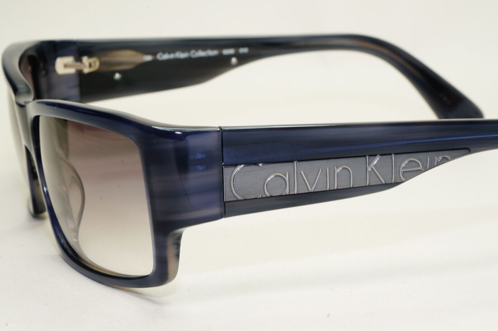 Calvin Klein Sunglasses 2005 Vintage Blue Grey Gradient Square 829S 010 121124