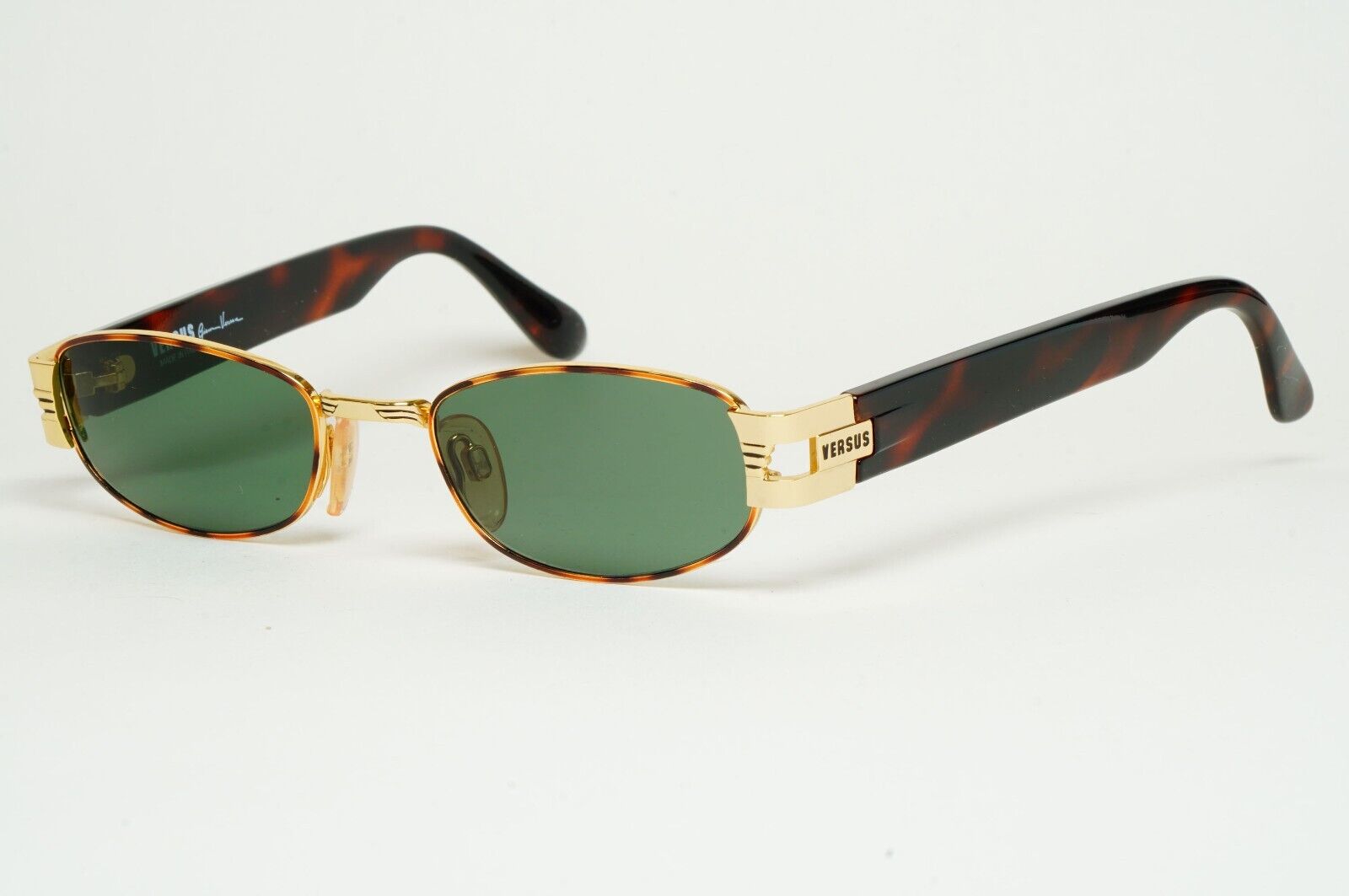 Versus Sunglasses 1996 by Gianni Versace Vintage Gold Green MOD F31 COL 36M