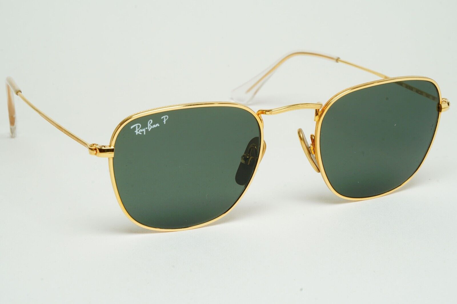 Ray-Ban Sunglasses Frank Titanium Polarized Gold Green RB 8157 9216/58 48mm
