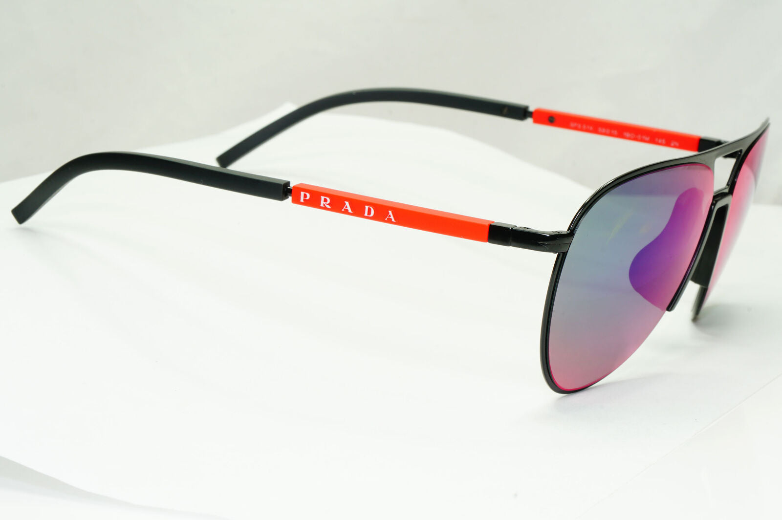 Prada Sunglasses Pilot Mirror Grey Blue Red Chameleon PS51XS SPS 51X 1BO-01M