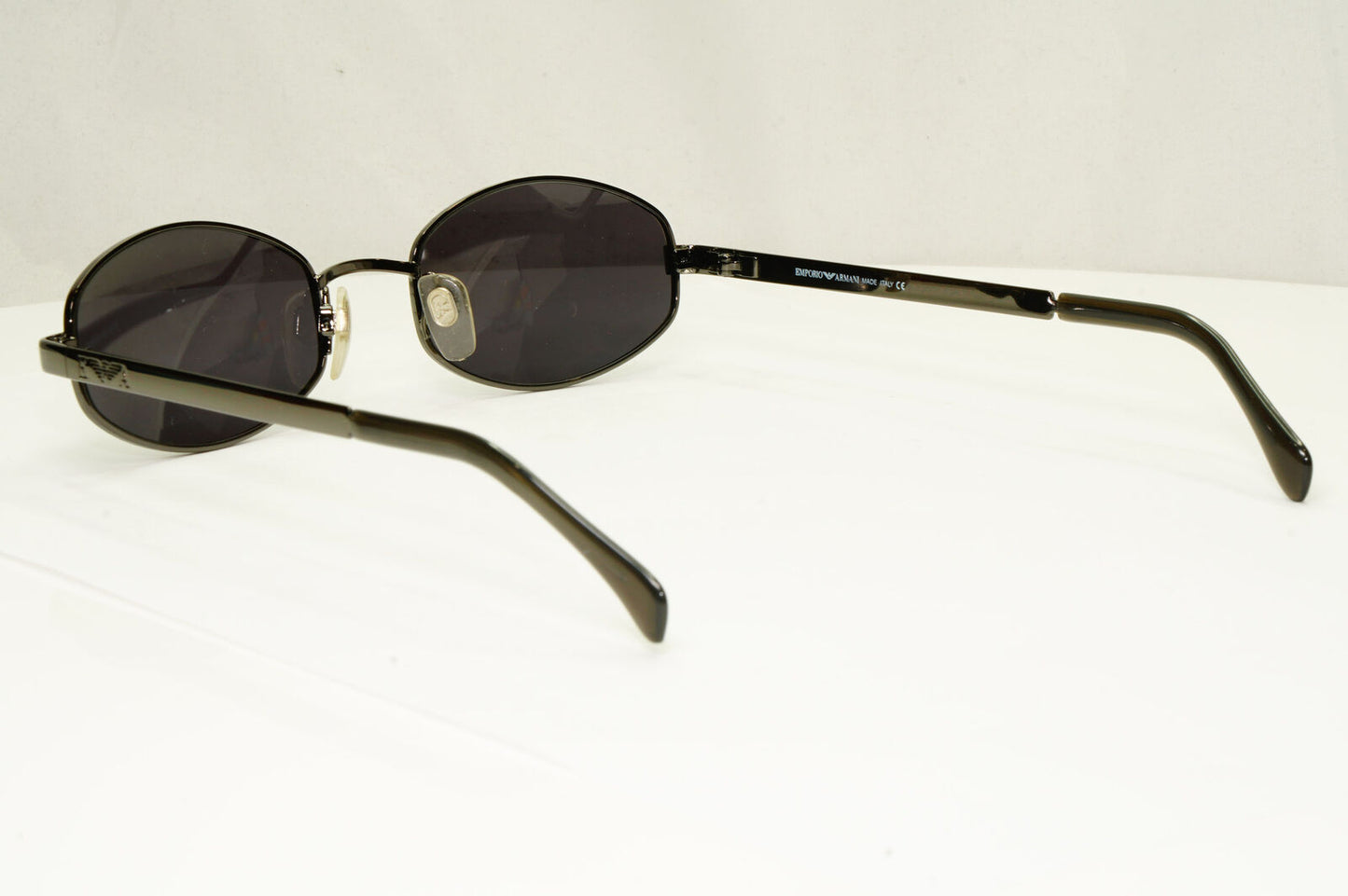 Emporio Armani 1997 Vintage Sunglasses Mens Womens Rectangle Gunmetal 063-S 976