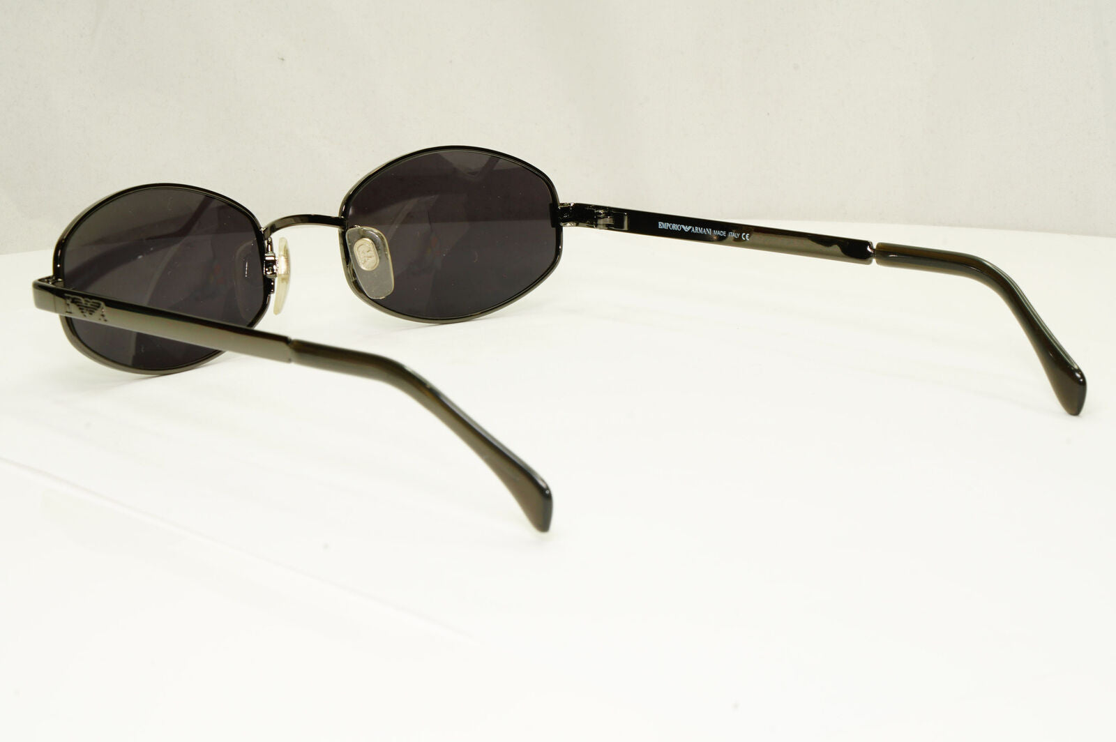 Emporio Armani 1997 Vintage Sunglasses Mens Womens Rectangle Gunmetal 063-S 976