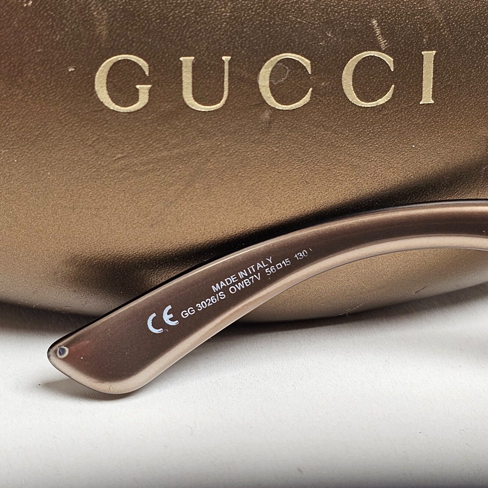 Gucci Sunglasses 2005 Vintage Dark Blue Black Square GG 3026/S OWB7V 56mm 060125