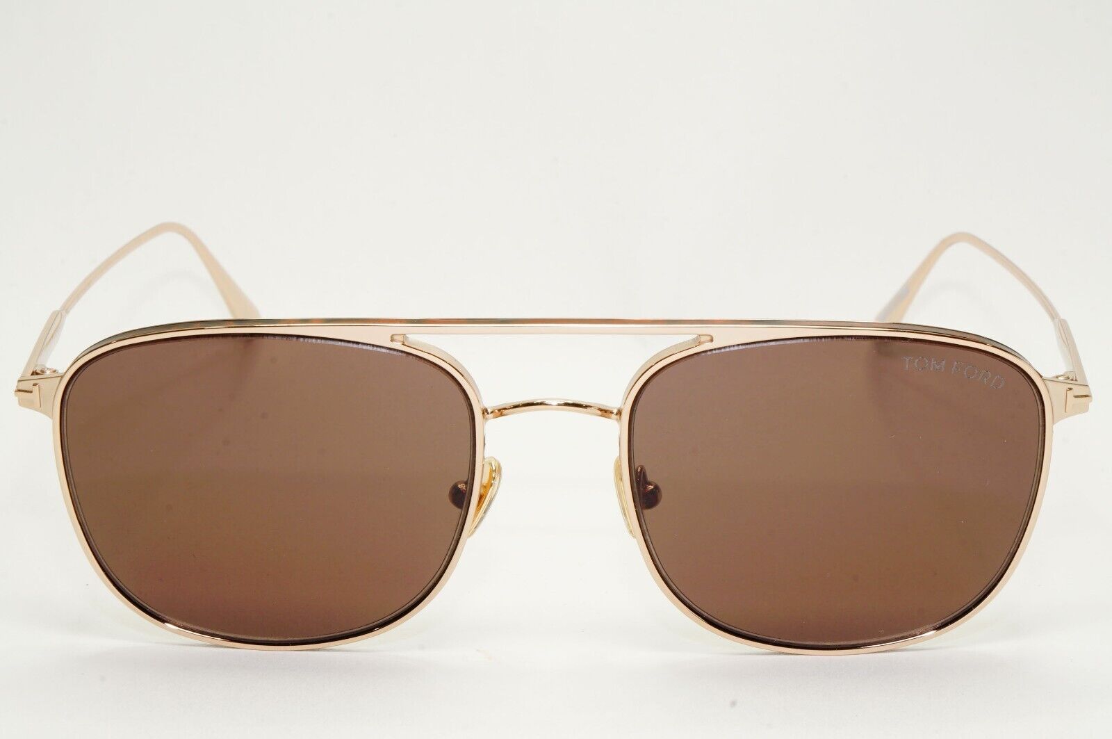 Tom Ford Sunglasses Jake Gold Metal Brown Pilot Navigator FT0827 TF 827 28E 56mm
