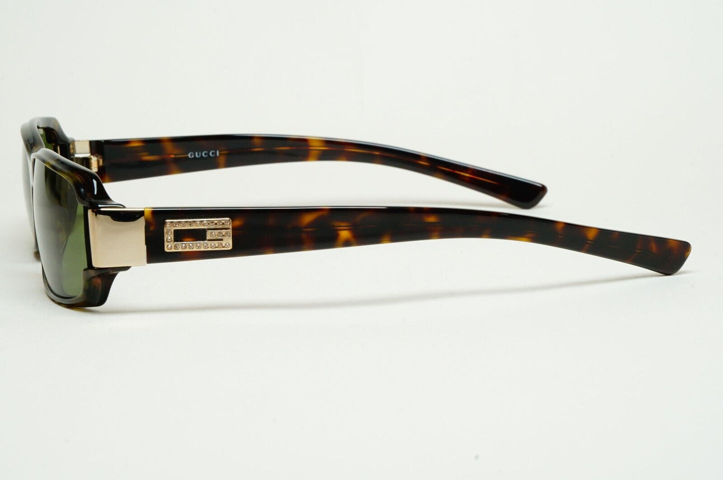 Gucci Sunglasses 1998 Vintage Brown Rectangle Small GG 2548/STRASS 086 180125